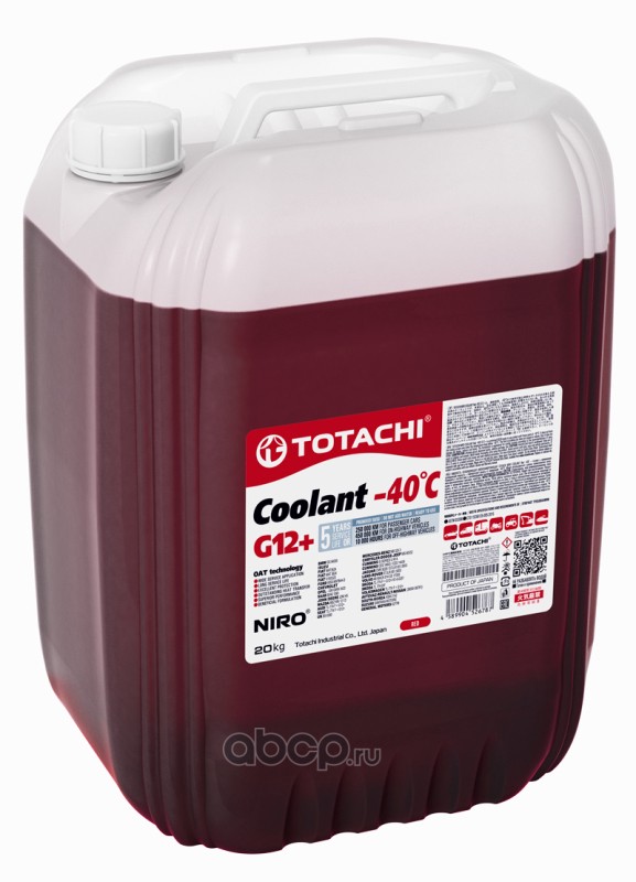 антифриз NIRO COOLANT Red -40C G12+ Красный 18л.